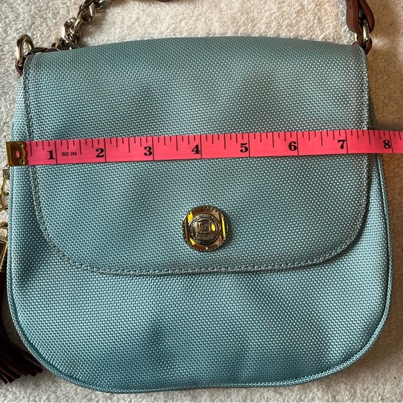 Vintage JPK Paris 75 crossbody bag, simple classic timeless, pale blue, leather - Picture 3 of 8